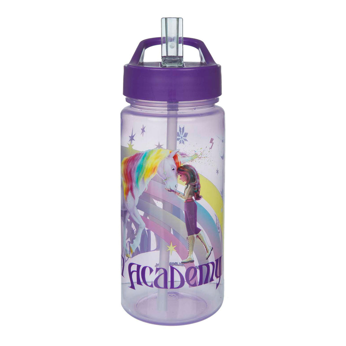 Kubek do picia Undercover Unicorn Academy 500 ml w kształcie tęczy jednorożca.