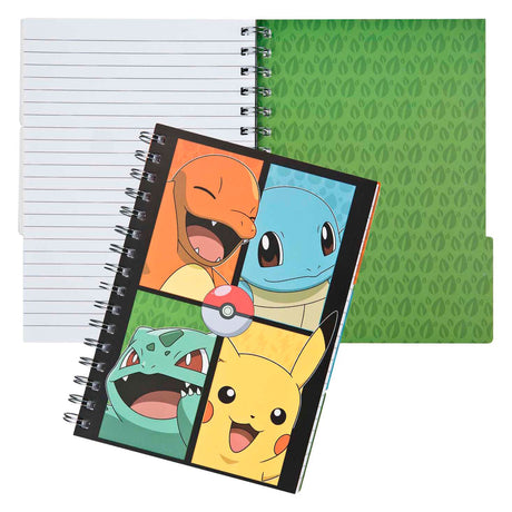 Notatnik Undercover z 3 zakładkami pokemon