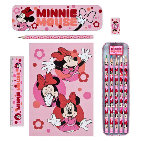 Zestaw papeterii Disney Myszka Minnie - 11 szt.