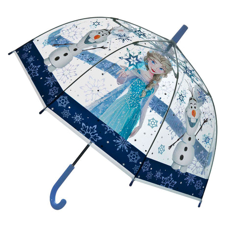 Tajny przezroczysty parasol zamrożony