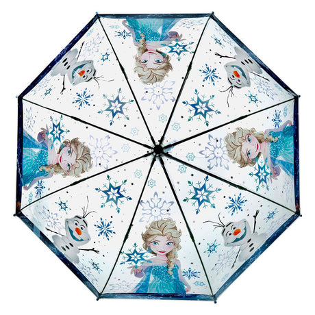 Tajny przezroczysty parasol zamrożony