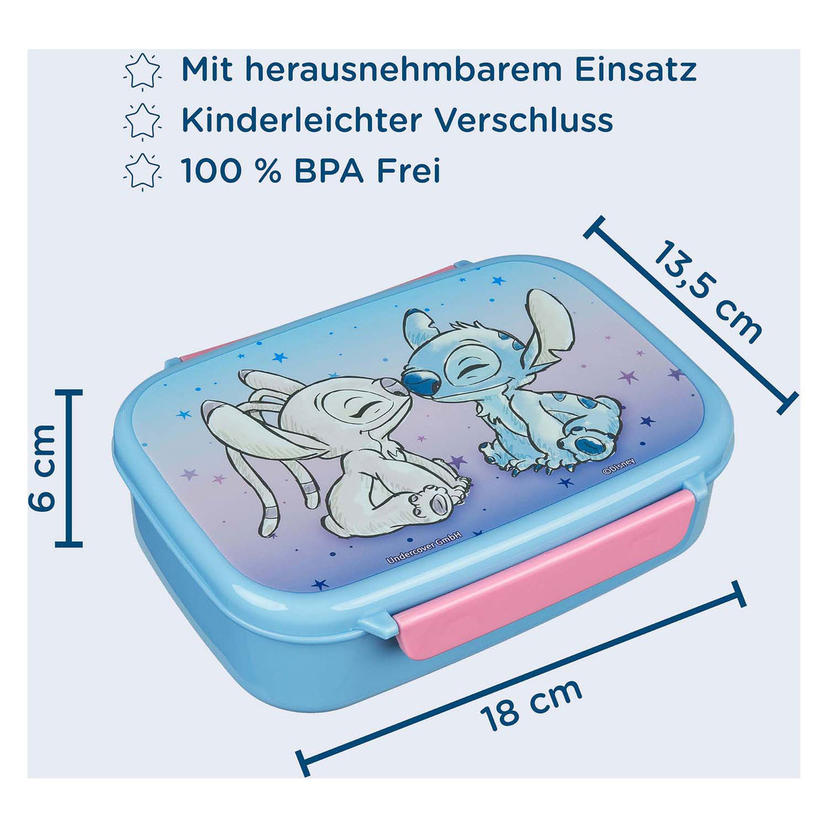 Tajne pudełko na lunch Lilo Stitch | 4 sztuki