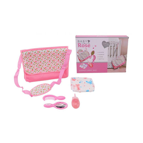 Torba na pieluchy Johntoy Baby Rose z akcesoriami