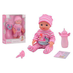 Johntoy John zabawka Baby Rose napój + lalka Pee 17cm