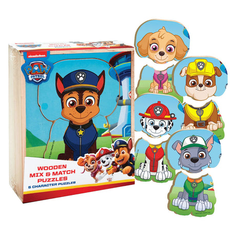 Drewniane puzzle sans marque paw patrol - niemarkowe