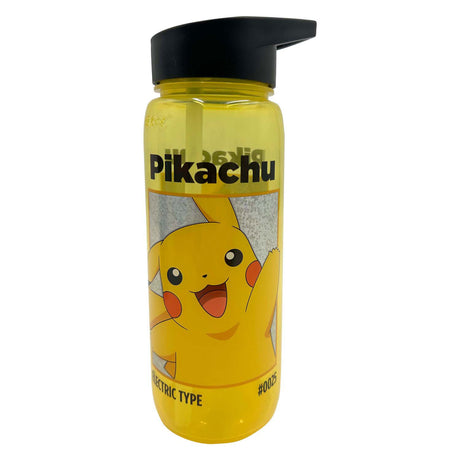 Butelka do picia Pokémon Pikachu żółta - 600 ml. z dziobkiem do picia