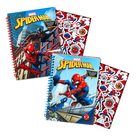 Niebrandowany brokatowy notes sans marque spiderman - kolorowy notatnik zabawkowy dla dzieci.