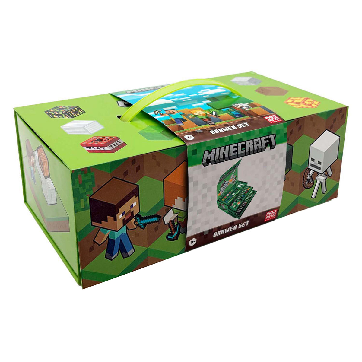 Niemarkowe pudełko do rysowania Sans Marque Minecraft - kredki - markery - farby - kreatywne