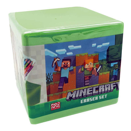 Niemarkowy zestaw gumek do mazania Sans Marque Minecraft.