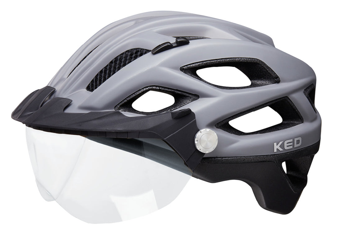 Ked rowerowy hełm Covis Lite L (55-61 cm) szara czarna mata