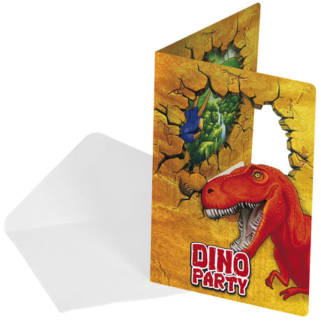 Folat Bv Dino Invitations, 6st.