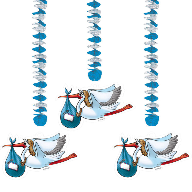 Folat Bv Blue Hanging Decoration, 3..
