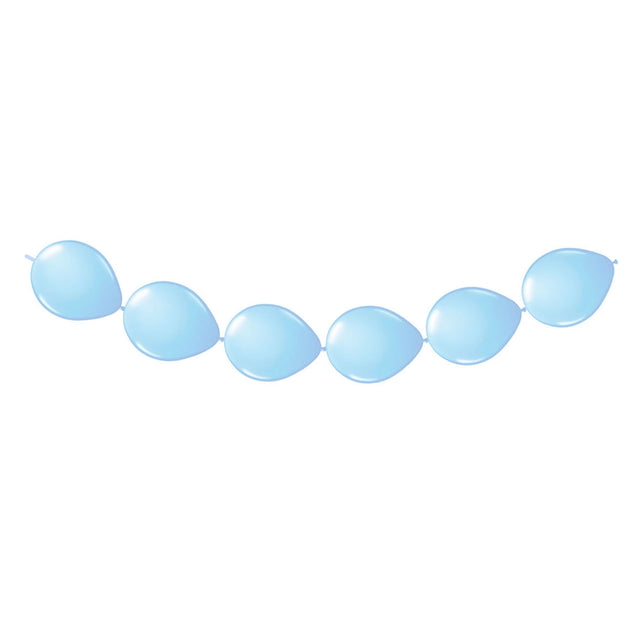 Balony w guziki Folat bv jasnoniebieskie, 8 szt.