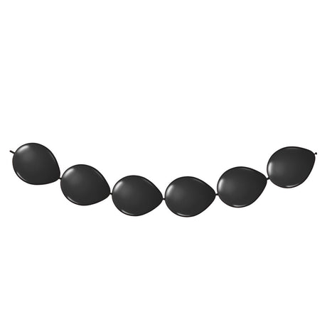 Balony guzikowe Folat bv czarne, 8 szt.