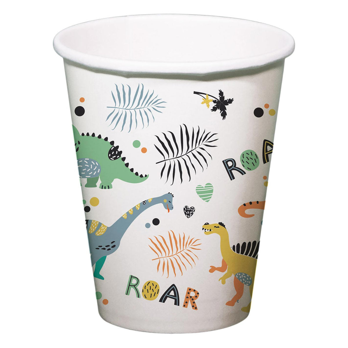 Folat bv kubki papierowe dino ryczy 250ml, 6 szt.