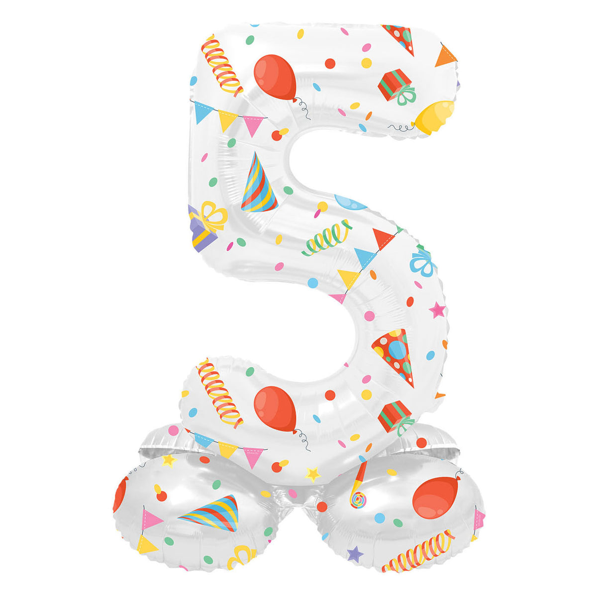 Folat bv stojący balon foliowy radosna impreza numer 5 -72cm
