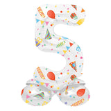 Folat bv stojący balon foliowy radosna impreza numer 5 -72cm