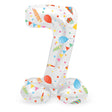 Folat bv stojący balon foliowy radosna impreza numer 7 -72cm