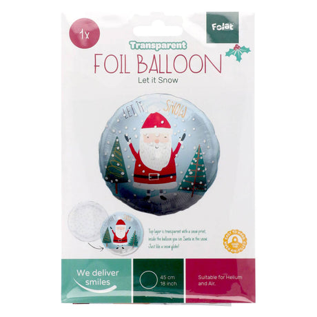 Folieballon let it snow - 45x45cm
