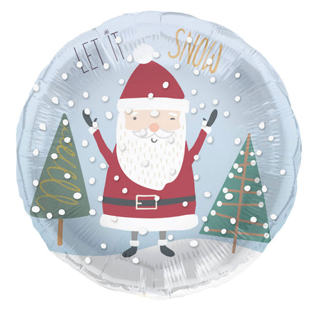 Folieballon let it snow - 45x45cm