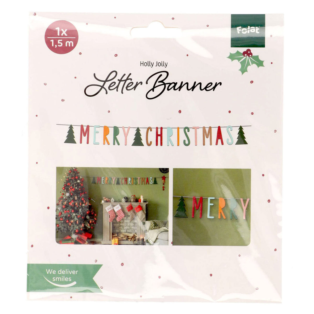 Letterslinger merry christmas - 1,5m