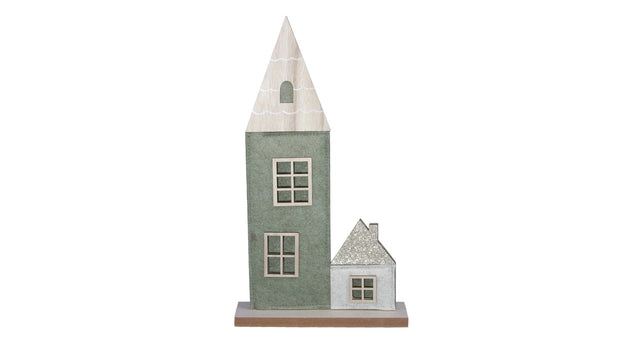 Pb. 1 felt church standing green 26x47.5 cm