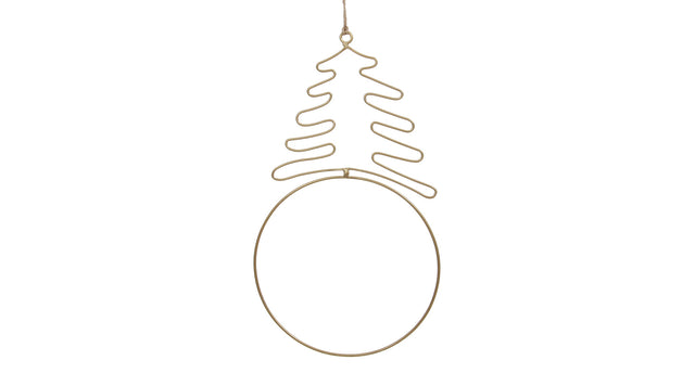 Pc. 1 metal deco hanger gold ø 30x53 cm