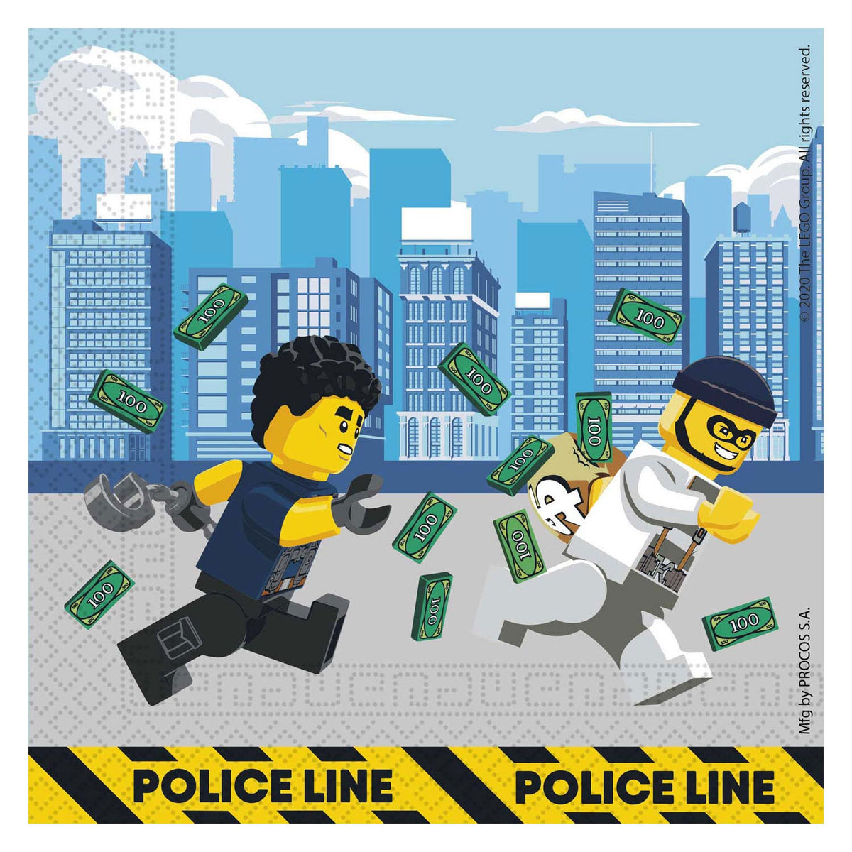Papierowe serwetki FSC Lego City, 20.