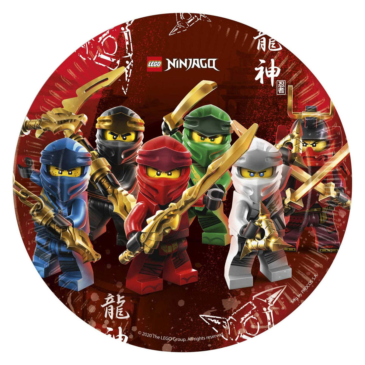 Globos Paper Places FSC Ninjago, 8st.