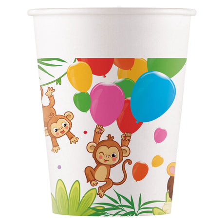 Globos Paper Cups FSC Jungle Balloons, 8st.