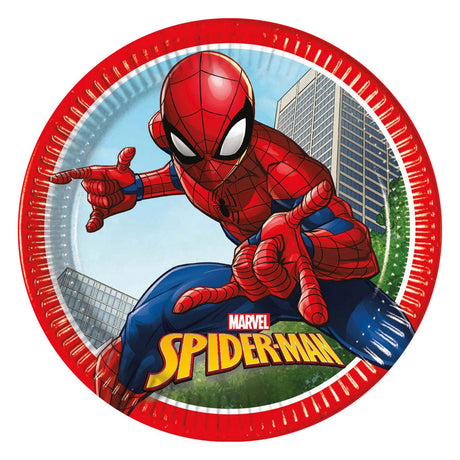Globos talerze papierowe fsc spider-man Crime Fighter, 8 szt.