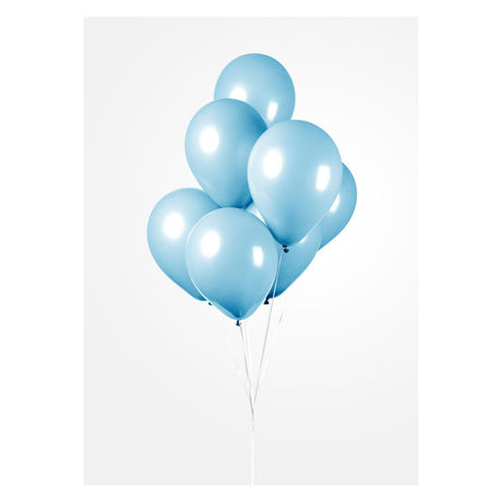 Globos balony jasnoniebieskie 30 cm, 10st.