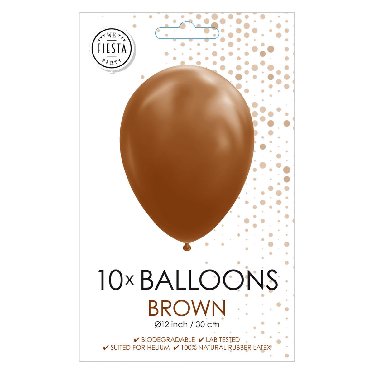 Globos Balloons Brown, 30 cm, 10st.