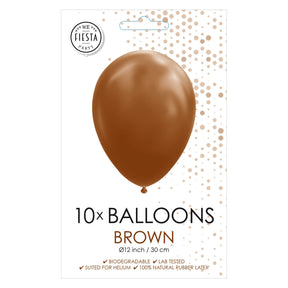 Globos Balloons Brown, 30 cm, 10st.