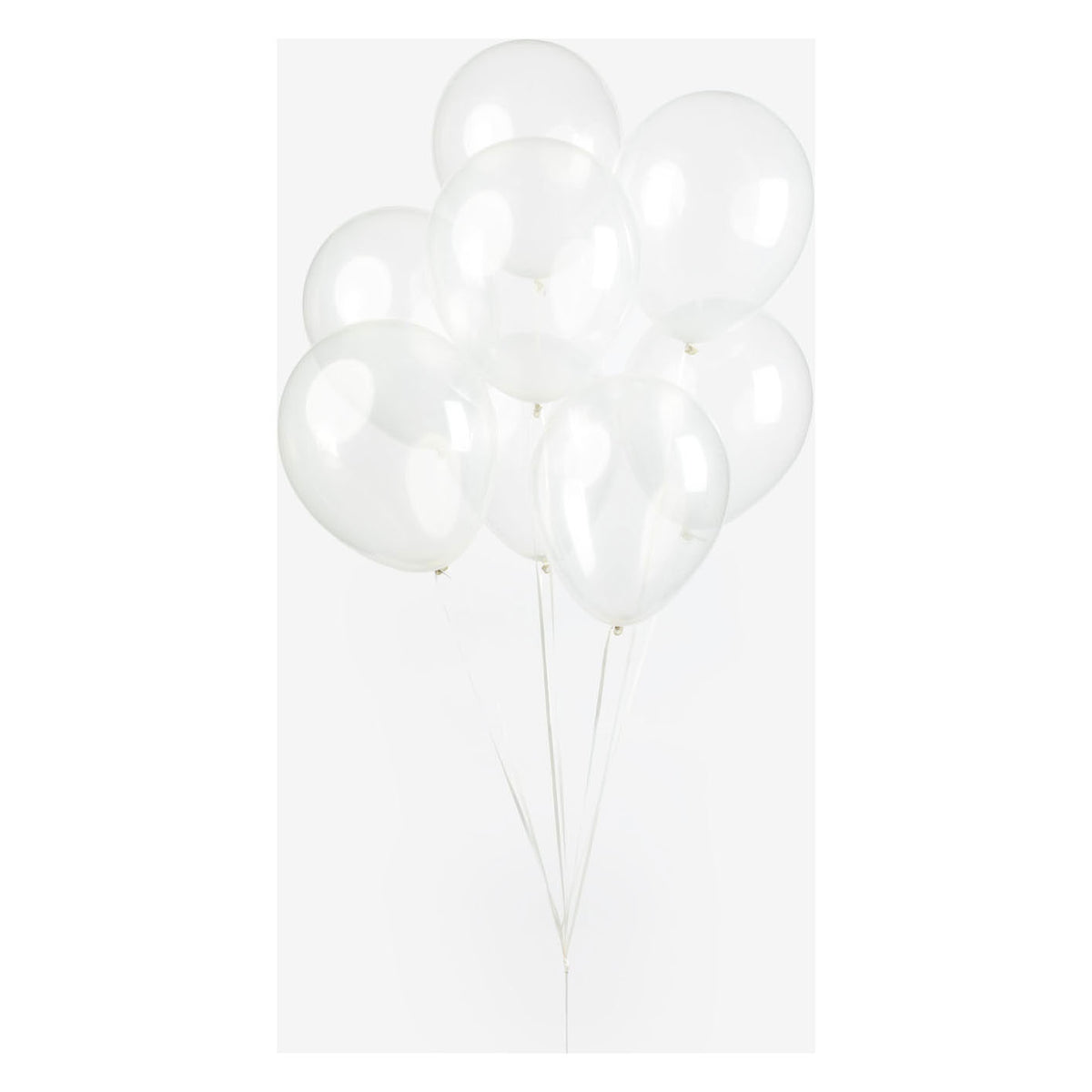 Balony Globos przezroczyste 30 cm, 10st.