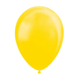 Globos balony metaliczne żółte 30 cm, 10st.