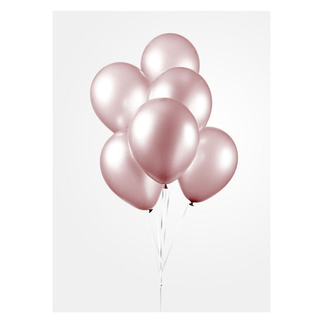 Balony Globos Pearl Pink 30 cm, 10st.