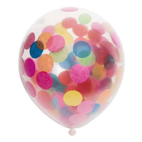Balony konfetti Globos mieszanka konfetti papierowych 30cm, 6 szt.