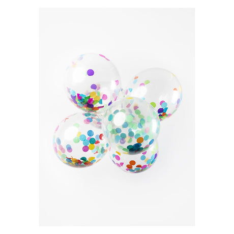 Balony konfetti Globos mieszanka konfetti papierowych 30cm, 6 szt.