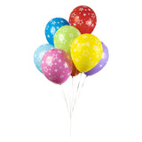 Balony Globos gwiazdki mix kolorów 30cm, 8szt.
