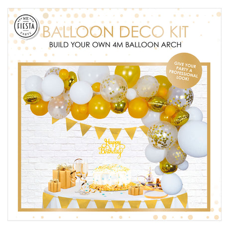 Łuk balonowy Globos w kolorze złotym