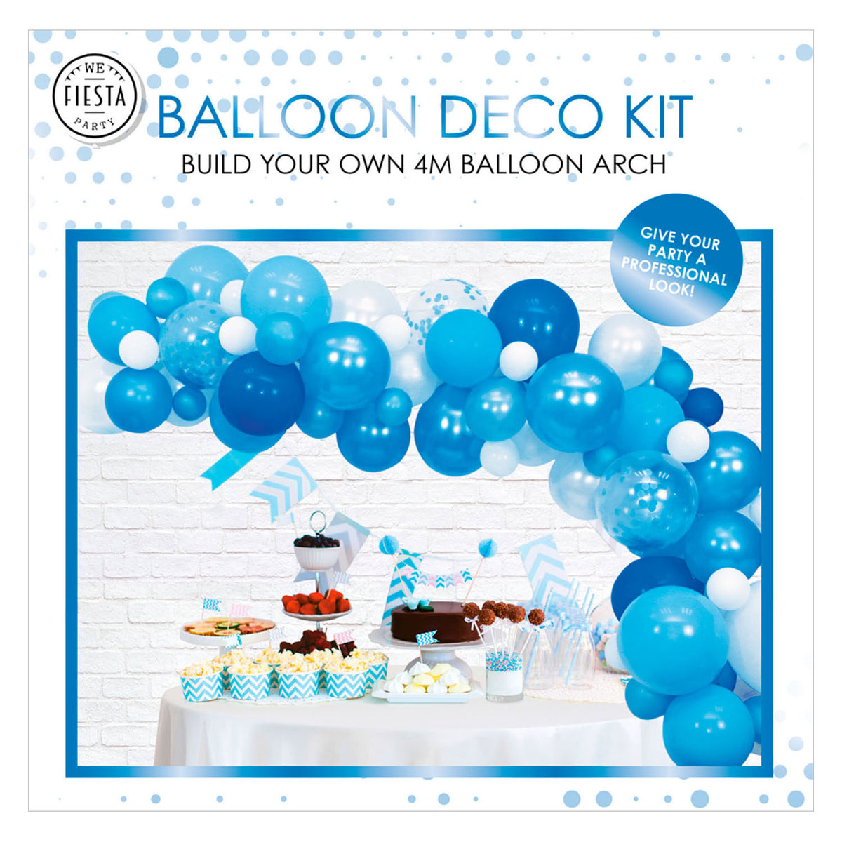 Łuk balonowy Globos w kolorze niebieskim