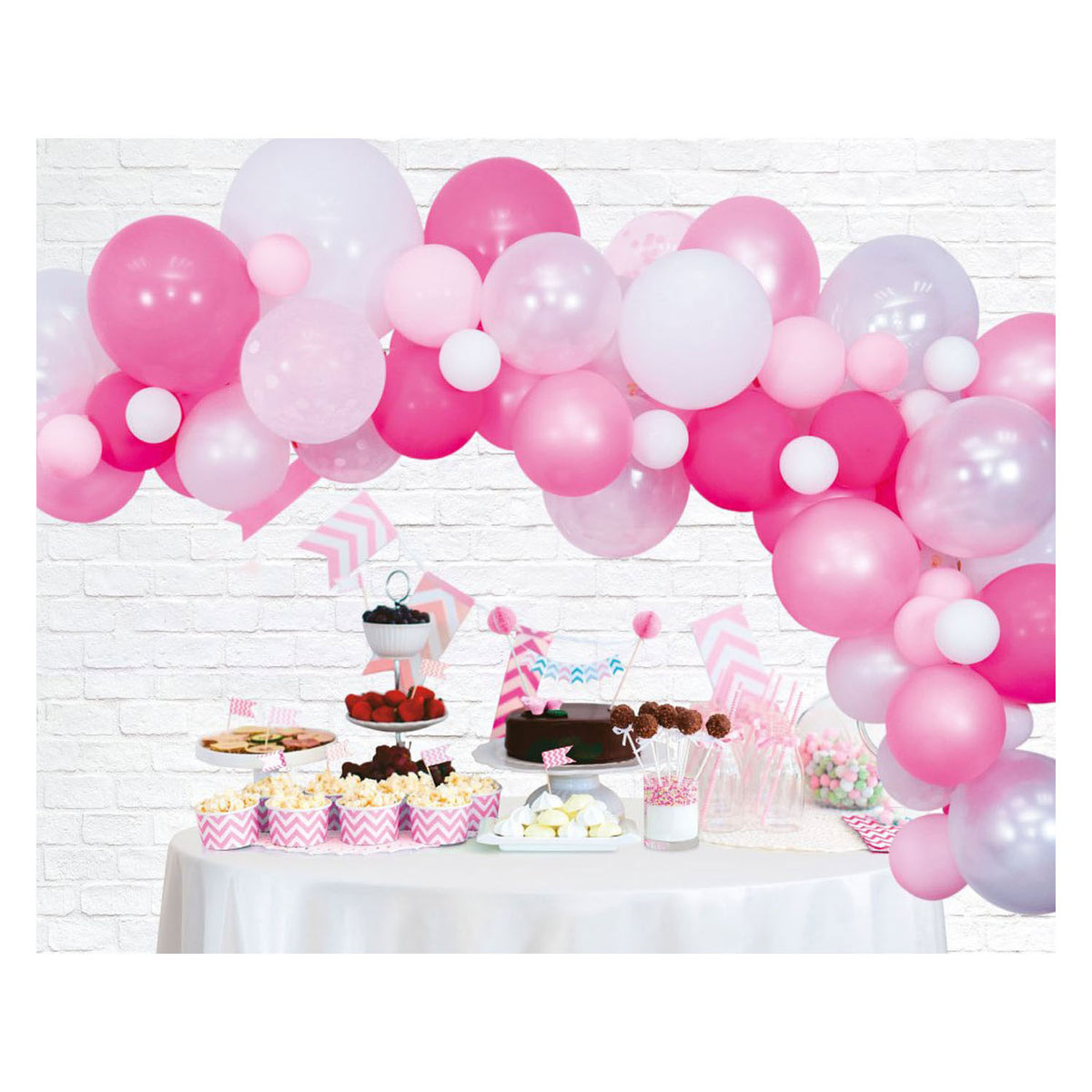 Zestaw łuków balonowych Globos w kolorze różowym