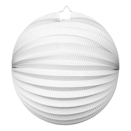 Latarnia papieru Globos wokół białej, 25 cm
