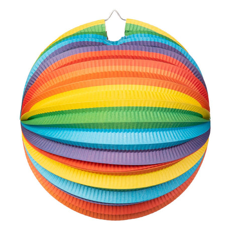 Papierowa latarnia Globos okrągła tęcza, 25cm