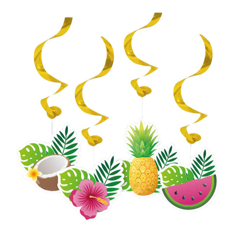 Ozdoba wisząca Globos wiruje aloha - 4 szt.