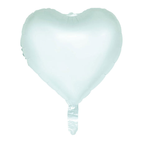 Balon foliowy Globos 18 cali akwarelowe serca - pastelowa zieleń