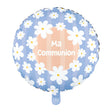 Balon foliowy Globos 18 cali okrągłe stokrotki do komunii