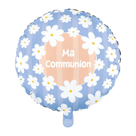 Balon foliowy Globos 18 cali okrągłe stokrotki do komunii