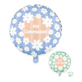 Balon foliowy Globos 18 cali okrągłe stokrotki do komunii